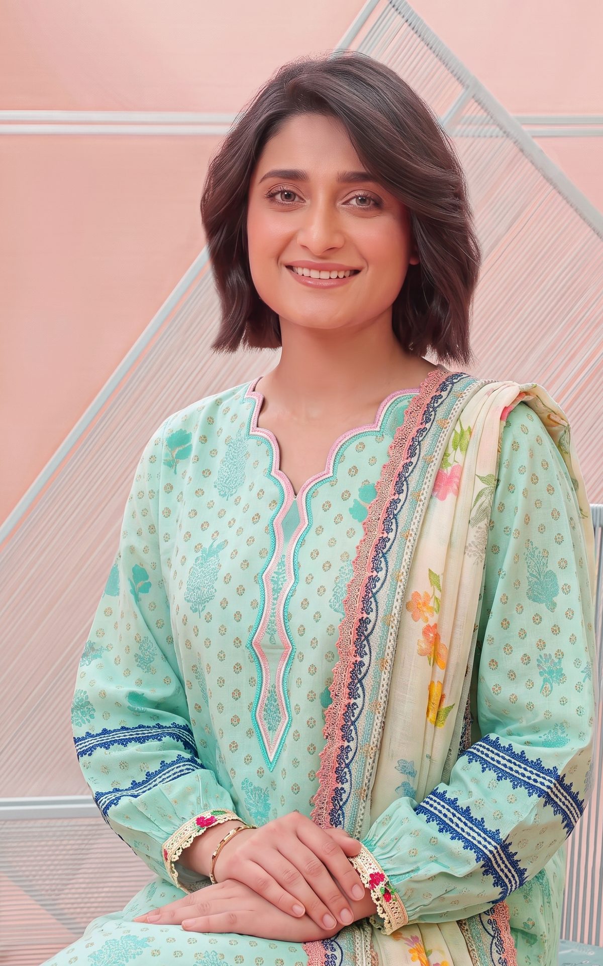 Asifa and Nabeel | Yakin 26 | Daisy (YKL26-03) by Asifa and Nabeel - Designer Dress  - Type : Ladies Clothes - Available at Libayah - 100% Original 