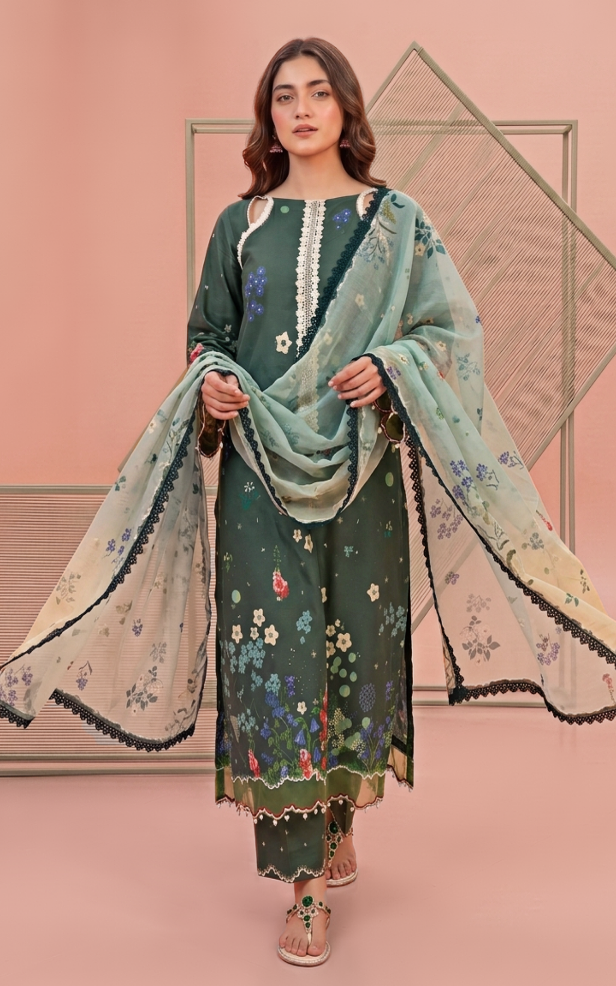 Asifa and Nabeel | Yakin 26 | Tulip (YKL26-04) by Asifa and Nabeel - Designer Dress  - Type : Ladies Clothes - Available at Libayah - 100% Original 