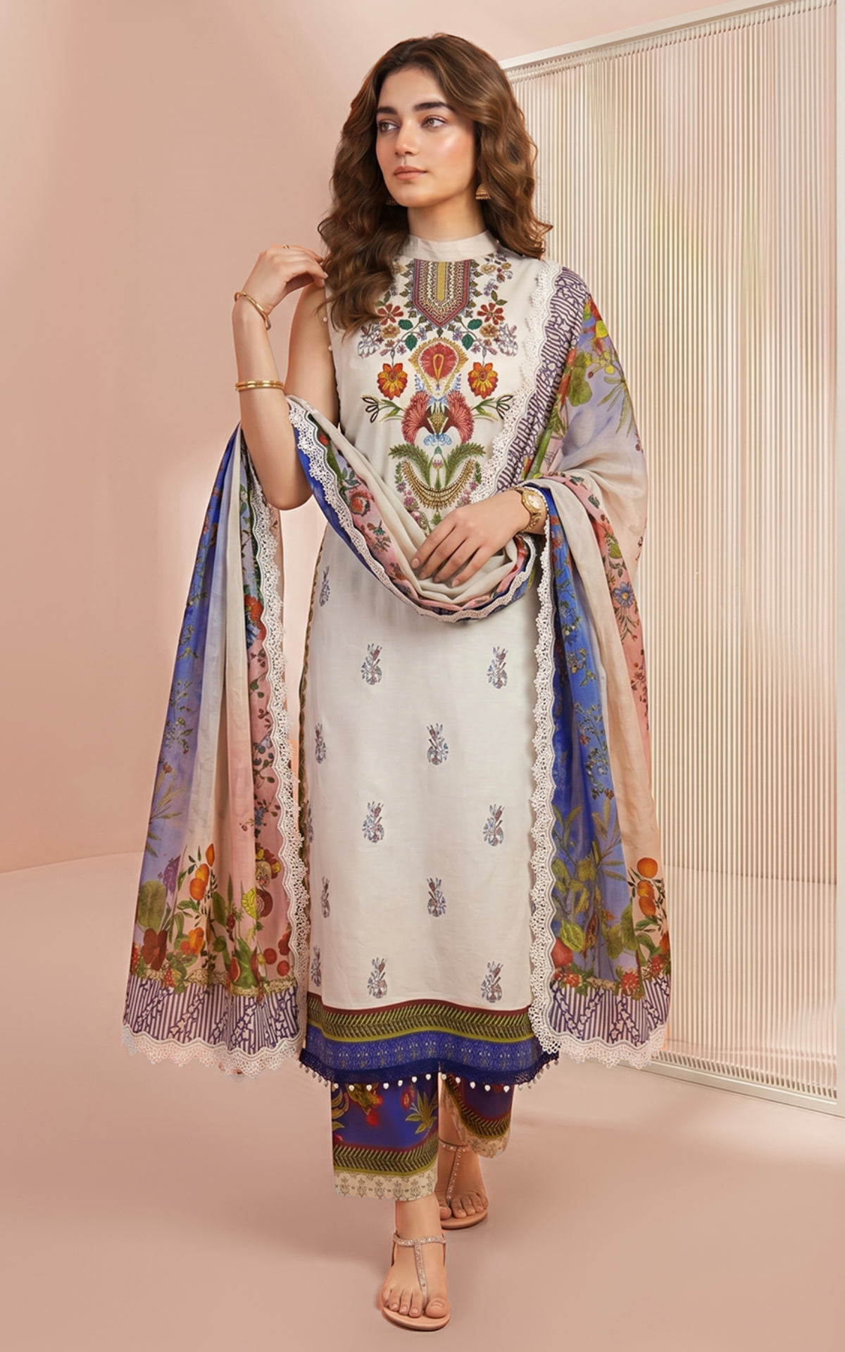 Asifa and Nabeel | Yakin 26 | Lily (YKL26-05) by Asifa and Nabeel - Designer Dress  - Type : Ladies Clothes - Available at Libayah - 100% Original 
