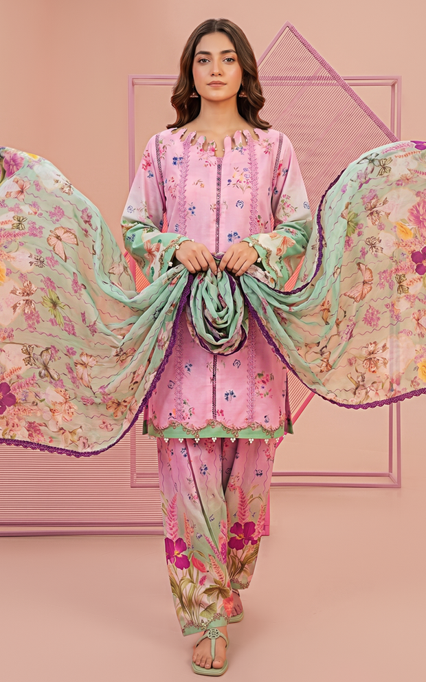 Asifa and Nabeel | Yakin 26 | Carnation (YKL26-06) by Asifa and Nabeel - Designer Dress  - Type : Ladies Clothes - Available at Libayah - 100% Original 