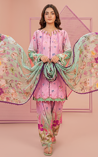 Asifa and Nabeel | Yakin 26 | Carnation (YKL26-06) by Asifa and Nabeel - Designer Dress  - Type : Ladies Clothes - Available at Libayah - 100% Original 