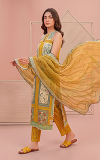 Asifa and Nabeel | Yakin 26 | Daffodil (YKL26-09) by Asifa and Nabeel - Designer Dress  - Type : Ladies Clothes - Available at Libayah - 100% Original 