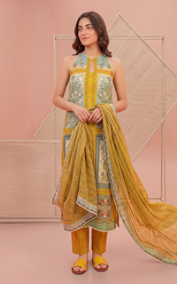 Asifa and Nabeel | Yakin 26 | Daffodil (YKL26-09) by Asifa and Nabeel - Designer Dress  - Type : Ladies Clothes - Available at Libayah - 100% Original 