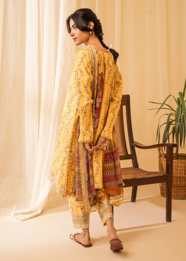 Aabyaan | Izabel Prints Linen Edit 24 | ALARA (AZ-07) by Aabyaan - Designer Dress - Type: Ladies Clothes - Available at Libayah - 100% Original