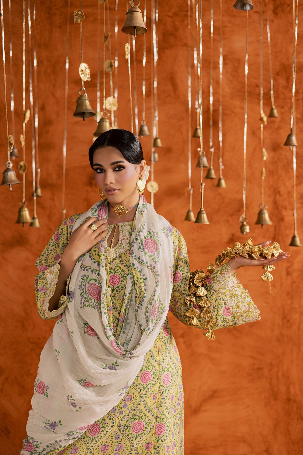Batik | Festive Eid 26 | Yellow Minsa - by Libayah - Registered Vendor of : Batik - 100% Original Designer Dress