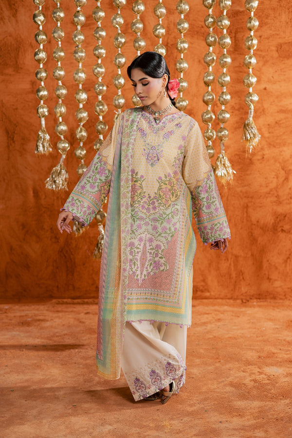 Batik | Festive Eid 26 | Yellow Tofu - by Libayah - Registered Vendor of : Batik - 100% Original Designer Dress