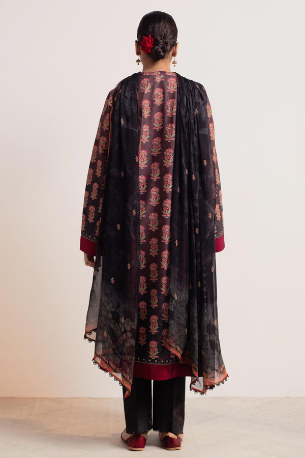 Zara Shahjahan | Coco Prints 24 | SURKH-D9 by Zara Shahjahan - Designer Dress - Type: Ladies Clothes - Available at Libayah - 100% Original