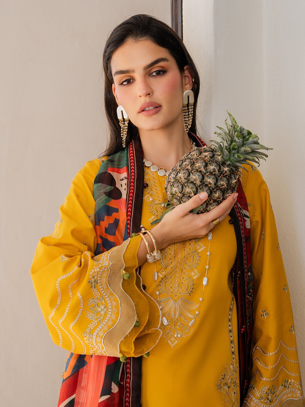 Izel | Dareen Luxury Lawn 26 | Zareen by Izel - Designer Dress - Type : Luxury Dress - Available at Libayah - 100% Original