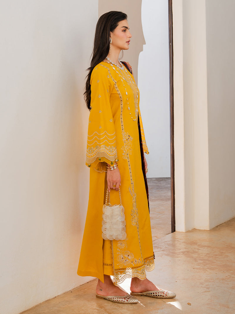 Izel | Dareen Luxury Lawn 26 | Zareen by Izel - Designer Dress - Type : Luxury Dress - Available at Libayah - 100% Original