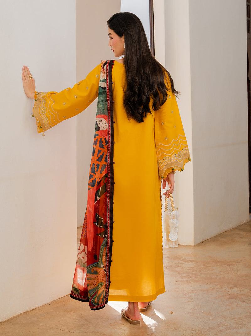 Izel | Dareen Luxury Lawn 26 | Zareen by Izel - Designer Dress - Type : Luxury Dress - Available at Libayah - 100% Original