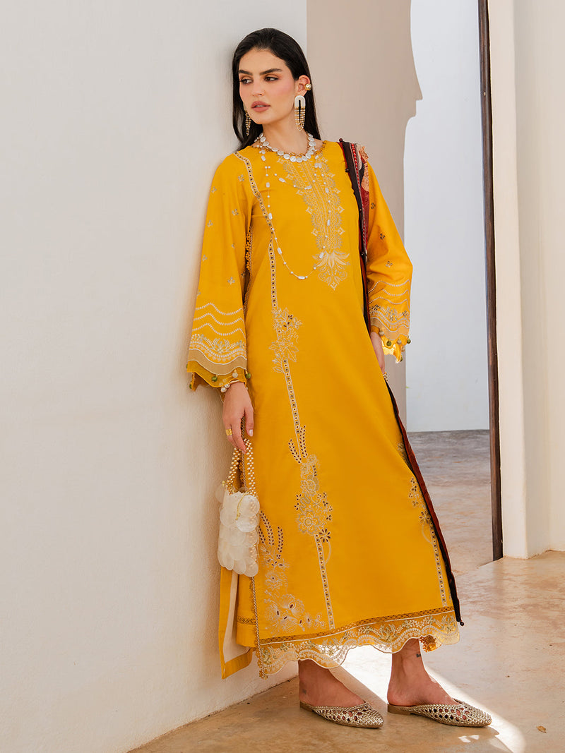 Izel | Dareen Luxury Lawn 26 | Zareen by Izel - Designer Dress - Type : Luxury Dress - Available at Libayah - 100% Original