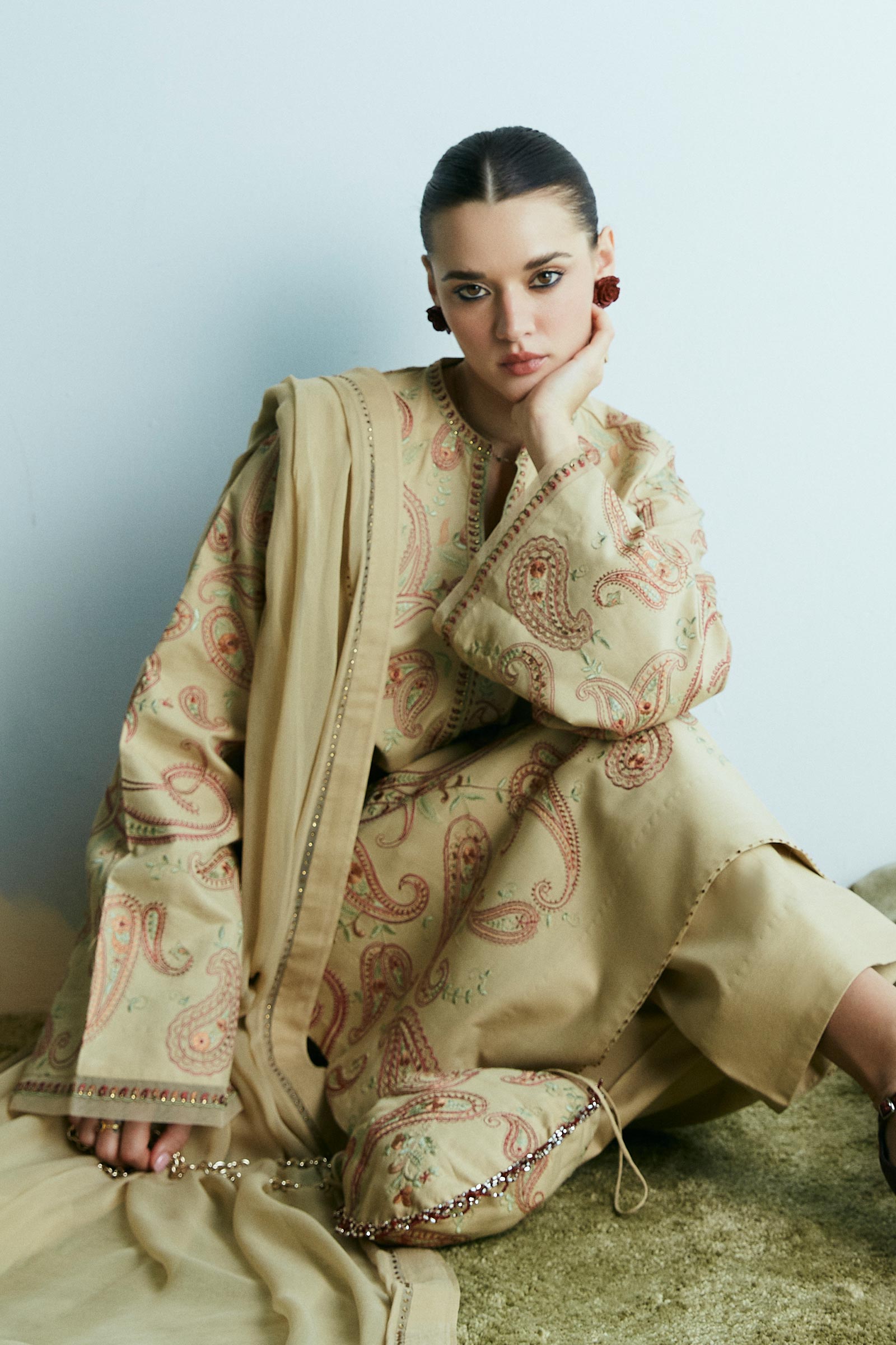 Zara Shahjahan | Festive Collection | ZC-2027 by Zara Shahjahan - Designer Dress - Type: Ladies Clothes - Available at Libayah - 100% Original
