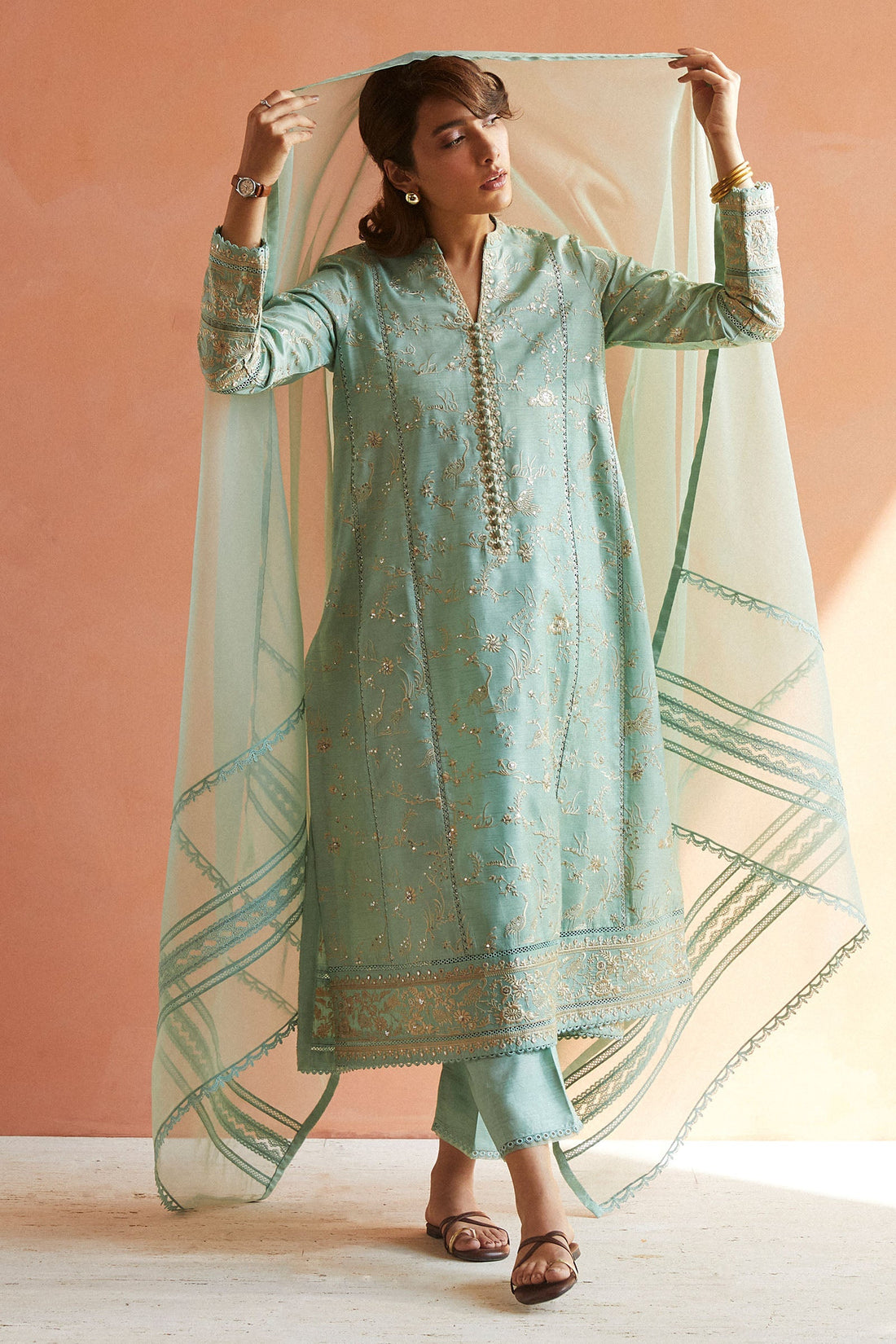 Zara Shahjahan | Festive Collection | ZC-2065 by Zara Shahjahan - Designer Dress - Type: Ladies Clothes - Available at Libayah - 100% Original