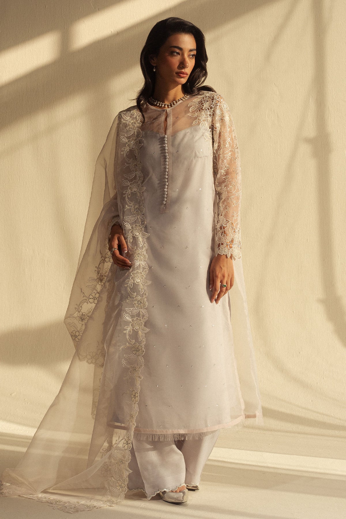 Zara Shahjahan | Fall Festive 24 | ZC-2076 by Zara Shahjahan - Designer Dress - Type: Ladies Clothes - Available at Libayah - 100% Original