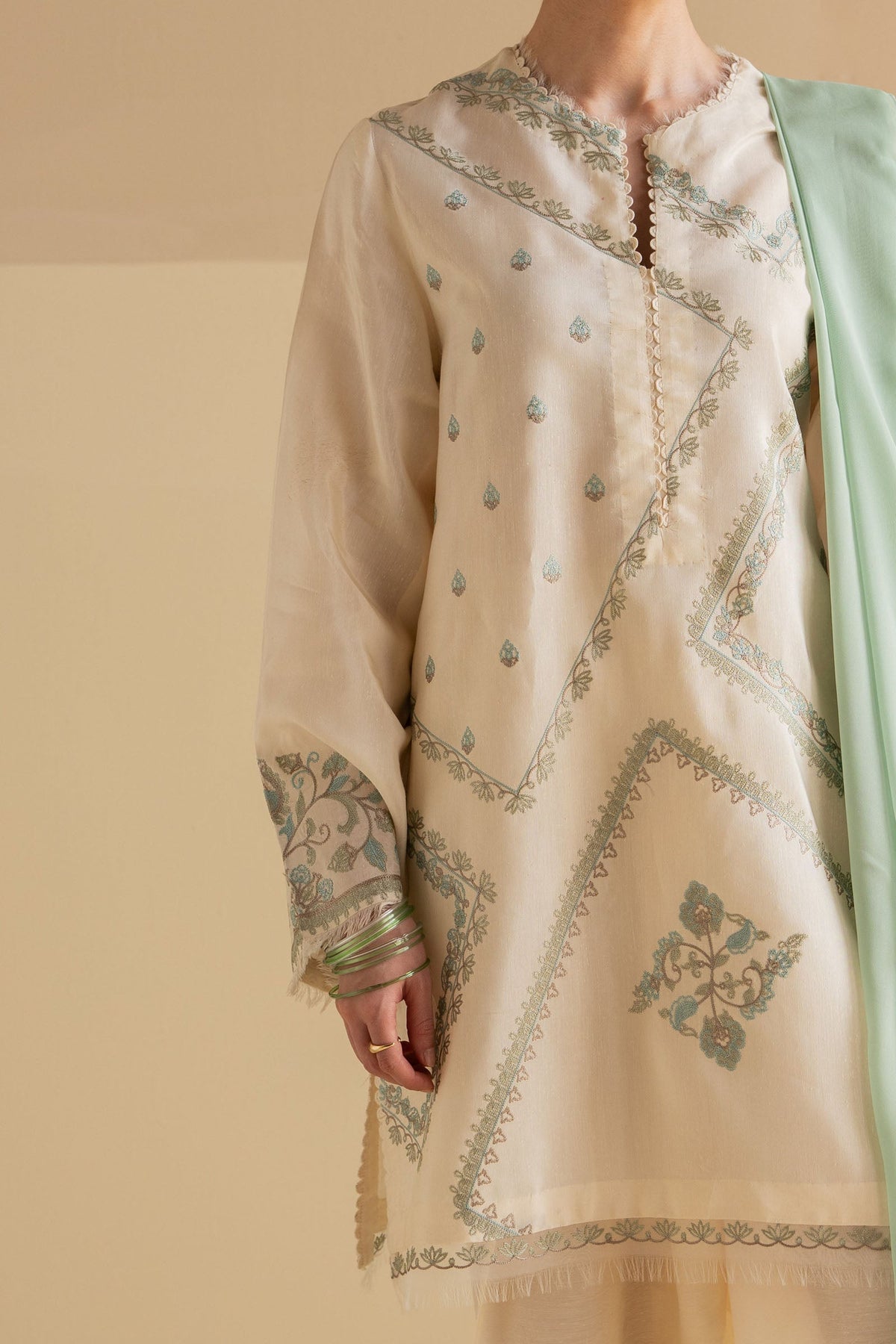 Zara Shahjahan | Pret Wear | ZC-2097 by Zara Shahjahan - Designer Dress - Type: Ladies Clothes - Available at Libayah - 100% Original