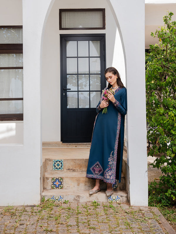 Izel | Dareen Luxury Lawn 26 | Zeenat by Izel - Designer Dress - Type : Luxury Dress - Available at Libayah - 100% Original