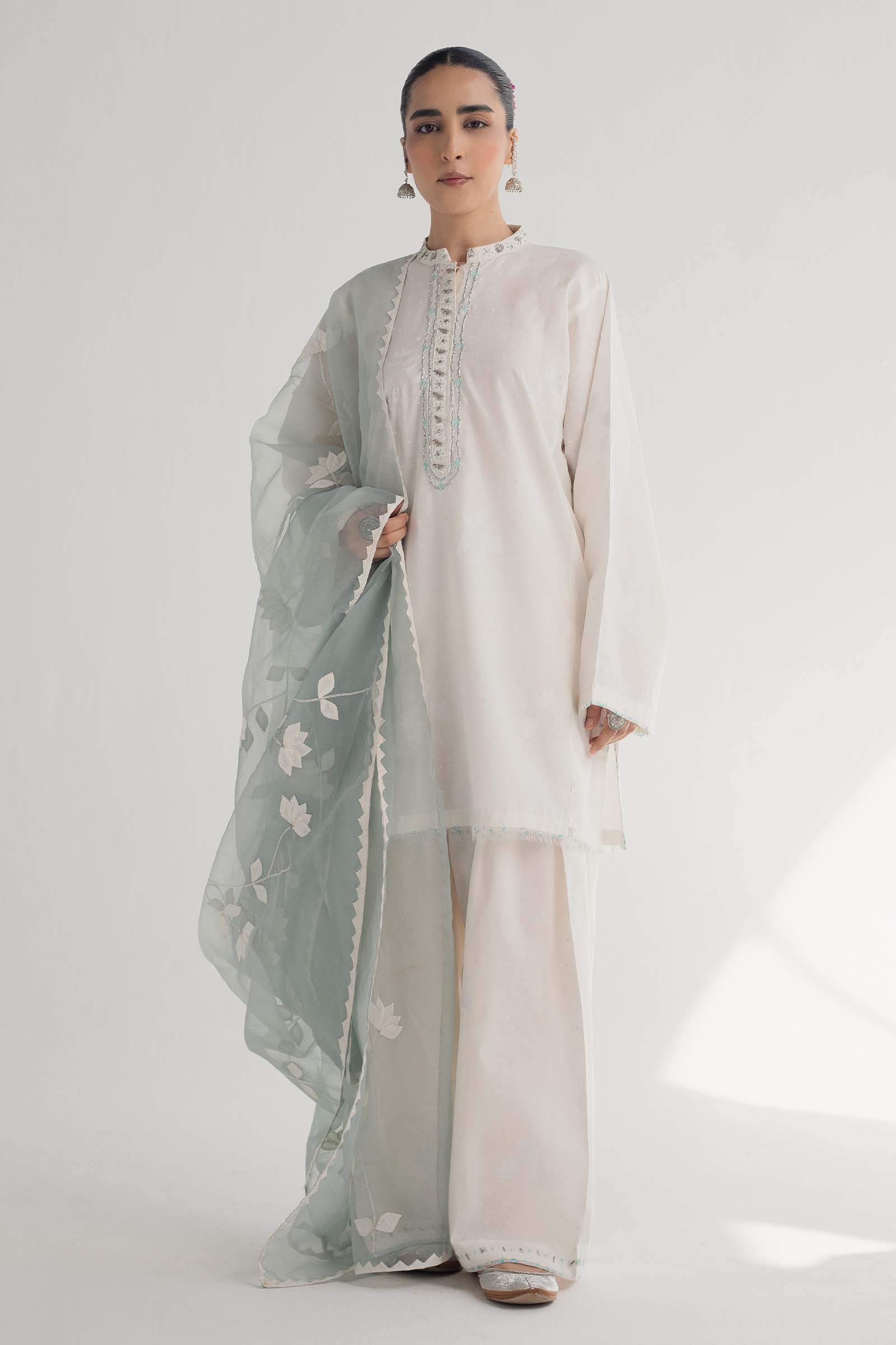 Zara Shahjahan | Handcrafted Suits | ZHC-046 by Zarposh - Designer Dress - Type: Ladies Clothes - Available at Libayah - 100% Original