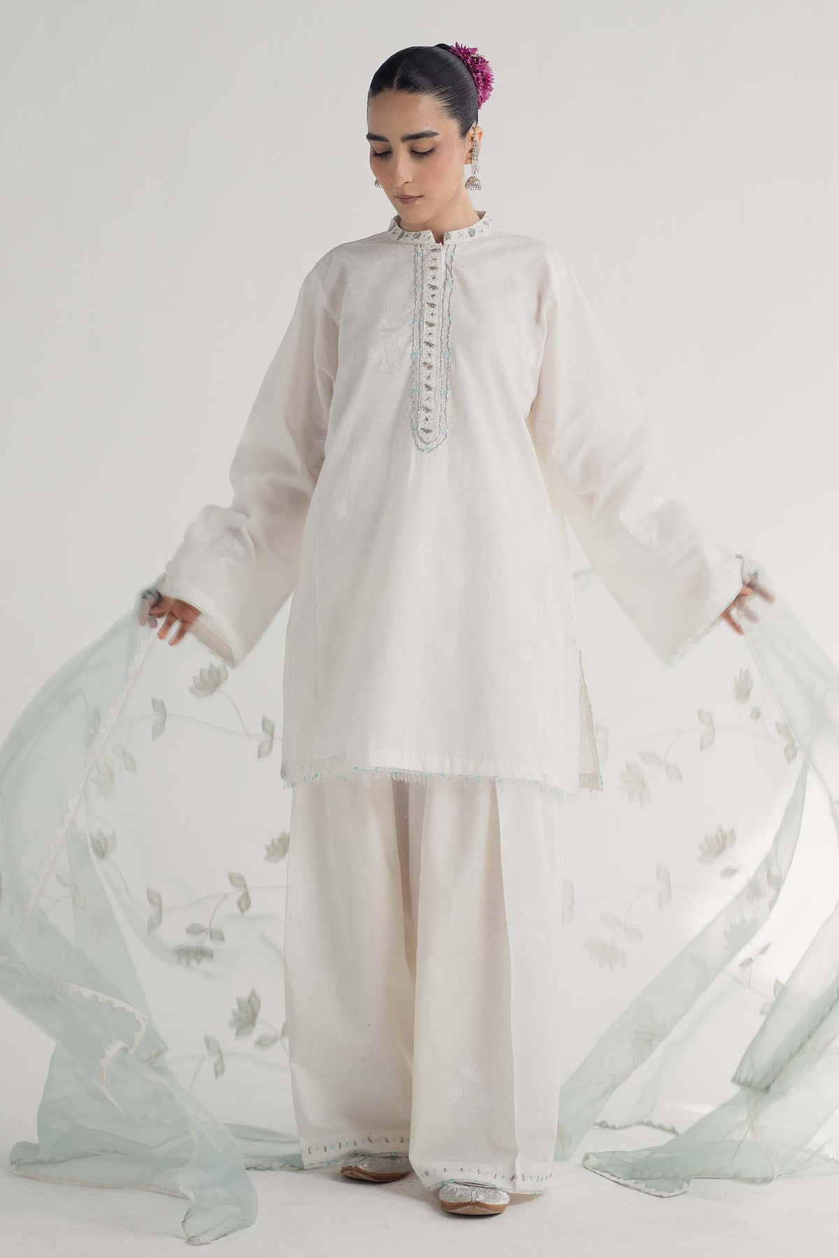 Zara Shahjahan | Handcrafted Suits | ZHC-046 by Zarposh - Designer Dress - Type: Ladies Clothes - Available at Libayah - 100% Original