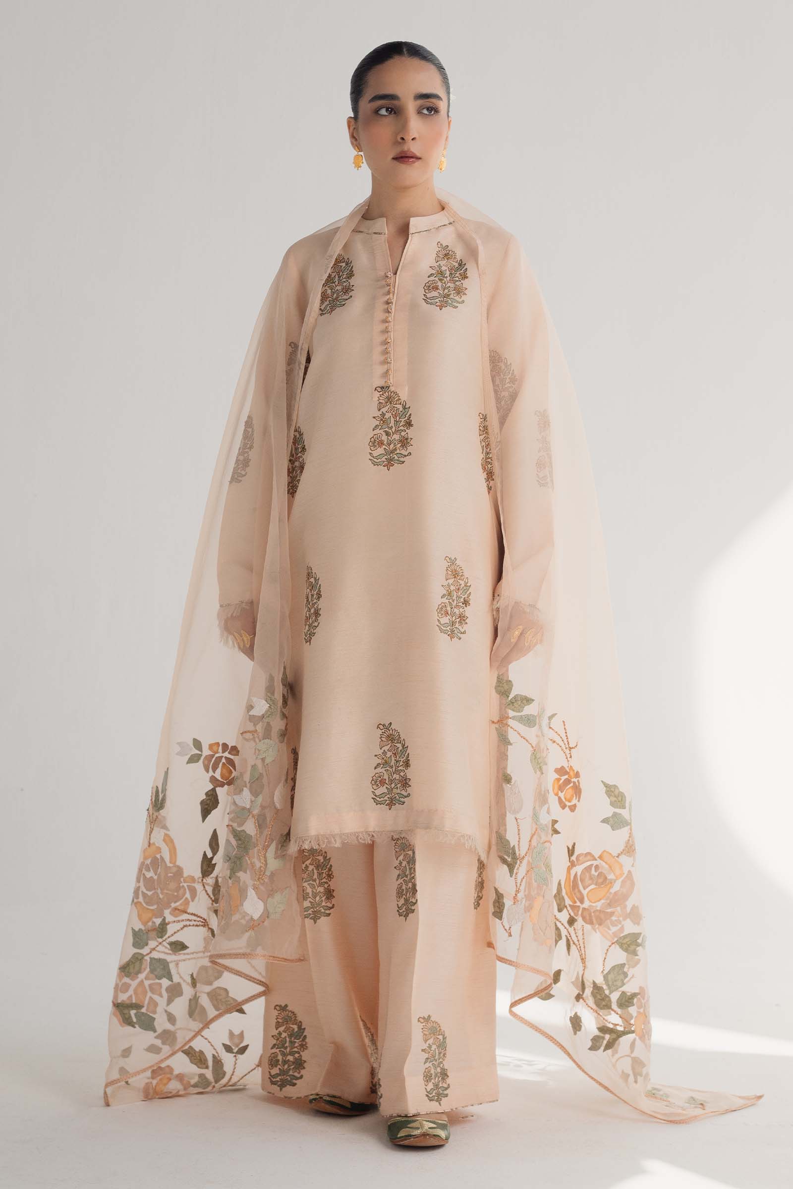Zara Shahjahan | Handcrafted Suits | ZHC-049 by Zara Shahjahan - Designer Dress - Type: Ladies Clothes - Available at Libayah - 100% Original