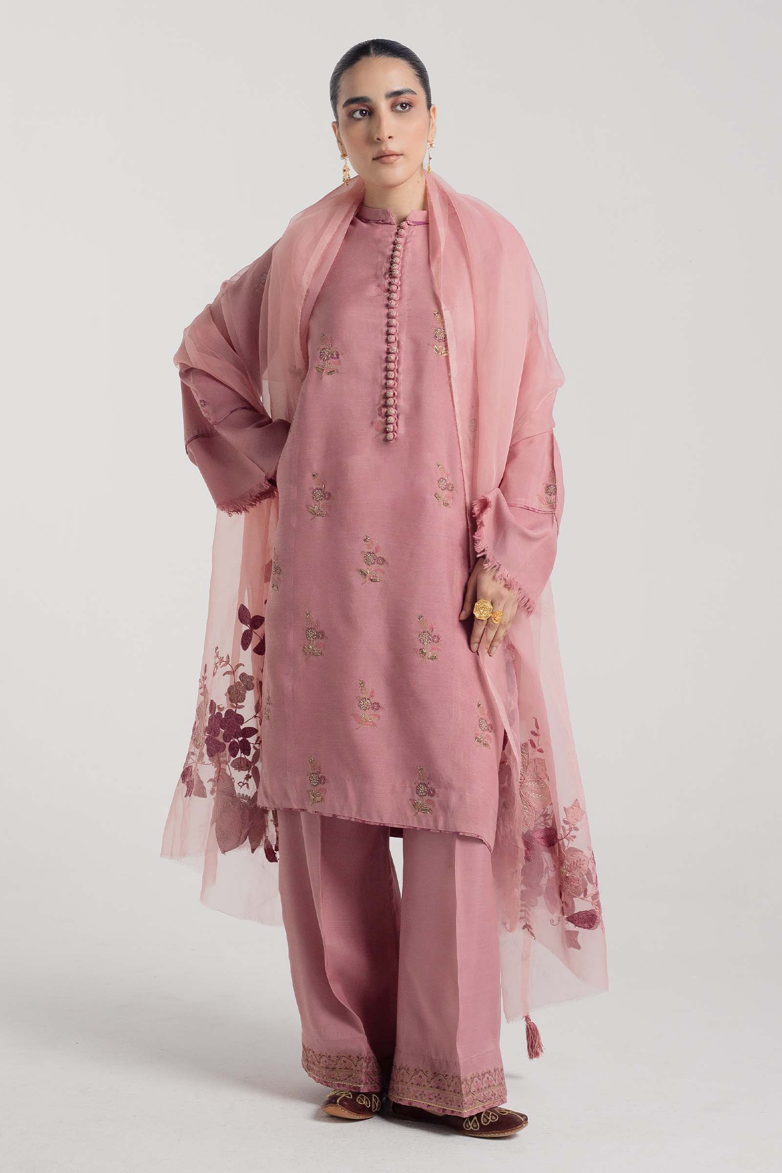 Zara Shahjahan | Handcrafted Suits | ZHC-050 by Zara Shahjahan - Designer Dress - Type: Ladies Clothes - Available at Libayah - 100% Original