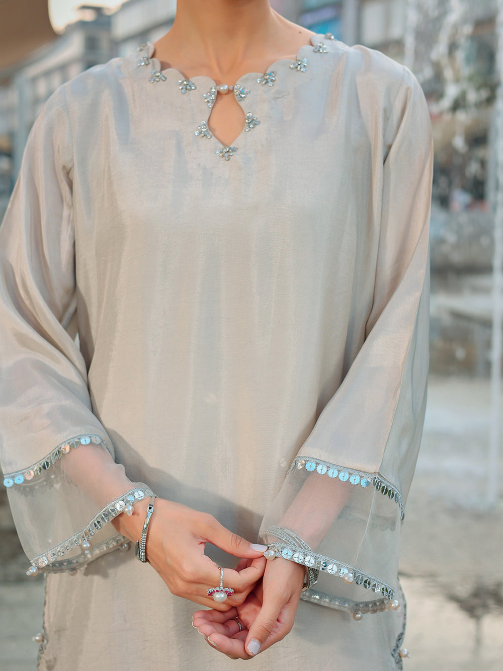 Ain | Raya Luxury Formals | AN-166 ZIRCON by Ain - Designer Dress  - Type : Ladies Clothes - Available at Libayah - 100% Original 