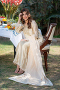 Wahaj M Khan | Pari Collection | Ivory biege Pari Outfit by Wahaj M Khan - Designer Dress  - Type : Ladies Clothes - Available at Libayah - 100% Original 