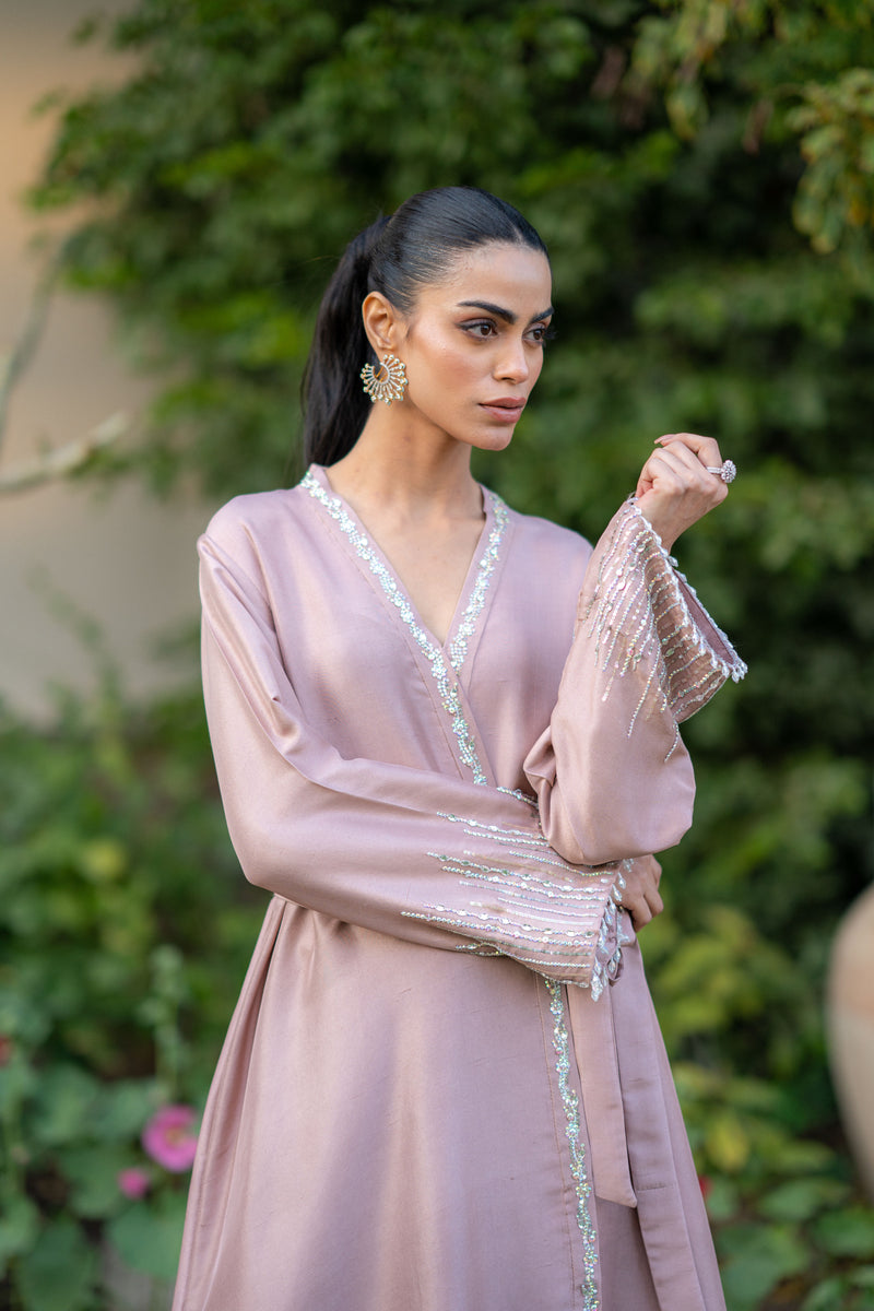 Wahaj M Khan | Pari Collection | Lavender Pari Wrap by Wahaj M Khan - Designer Dress  - Type : Ladies Clothes - Available at Libayah - 100% Original 