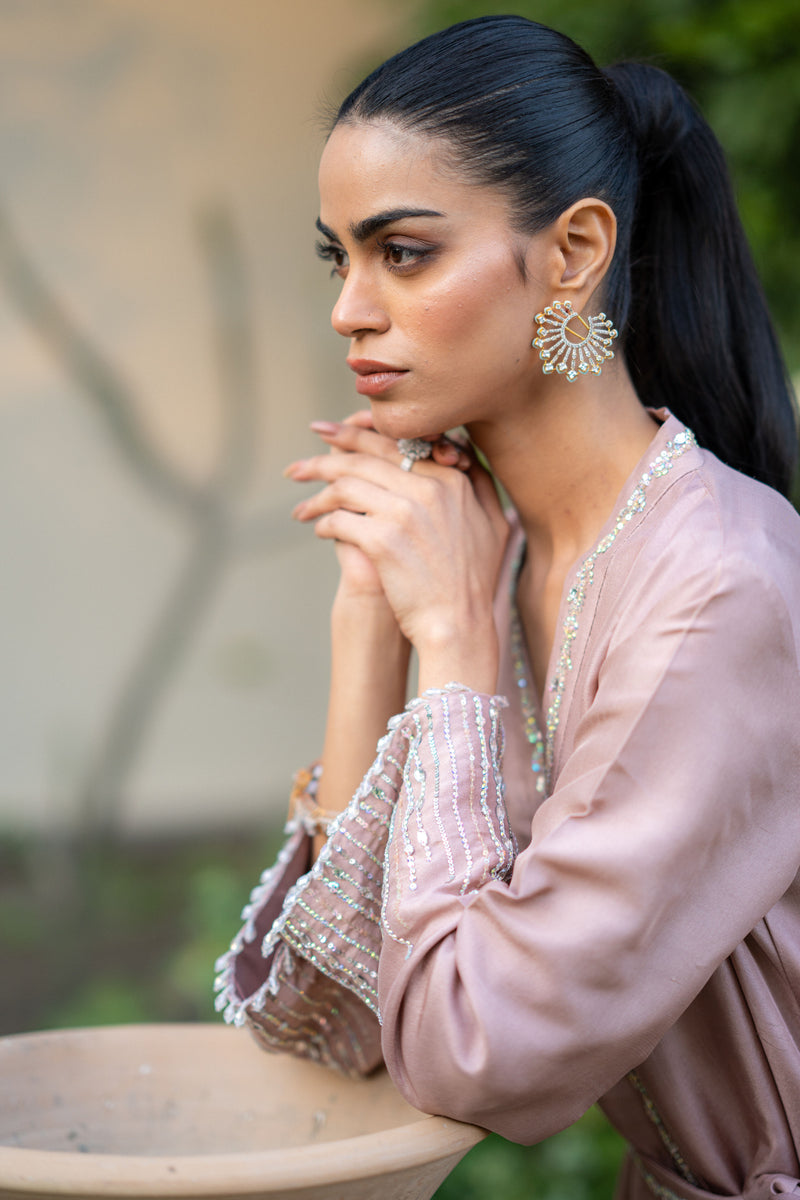 Wahaj M Khan | Pari Collection | Lavender Pari Wrap by Wahaj M Khan - Designer Dress  - Type : Ladies Clothes - Available at Libayah - 100% Original 