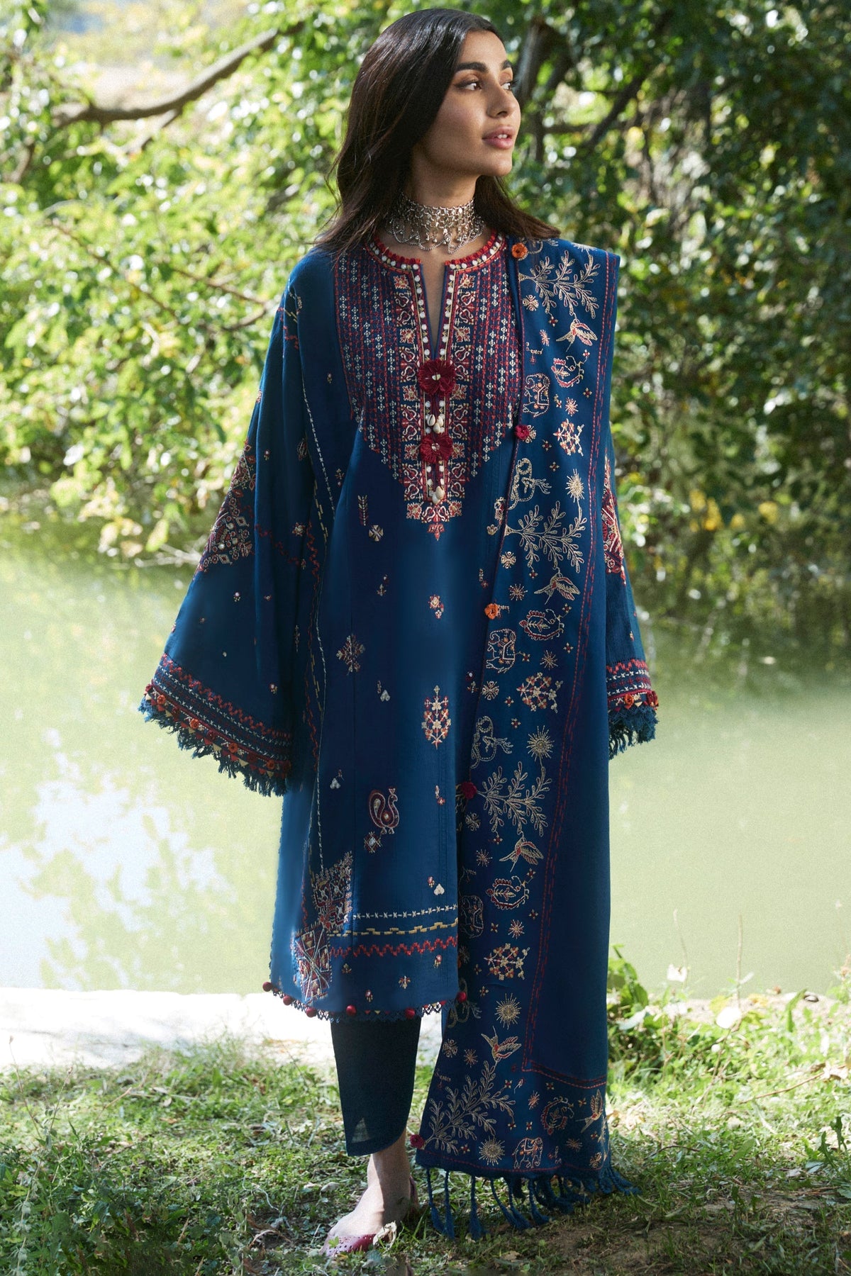 Zaha | Winter 2024 |  ZARMINA (ZW24-15) by Zaha - Designer Dress - Type: Ladies Clothes - Available at Libayah - 100% Original