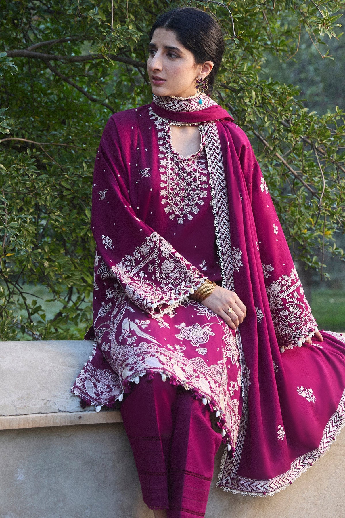 Zaha | Winter 2024 |  AFREEN (ZW24-12) by Zaha - Designer Dress - Type: Ladies Clothes - Available at Libayah - 100% Original