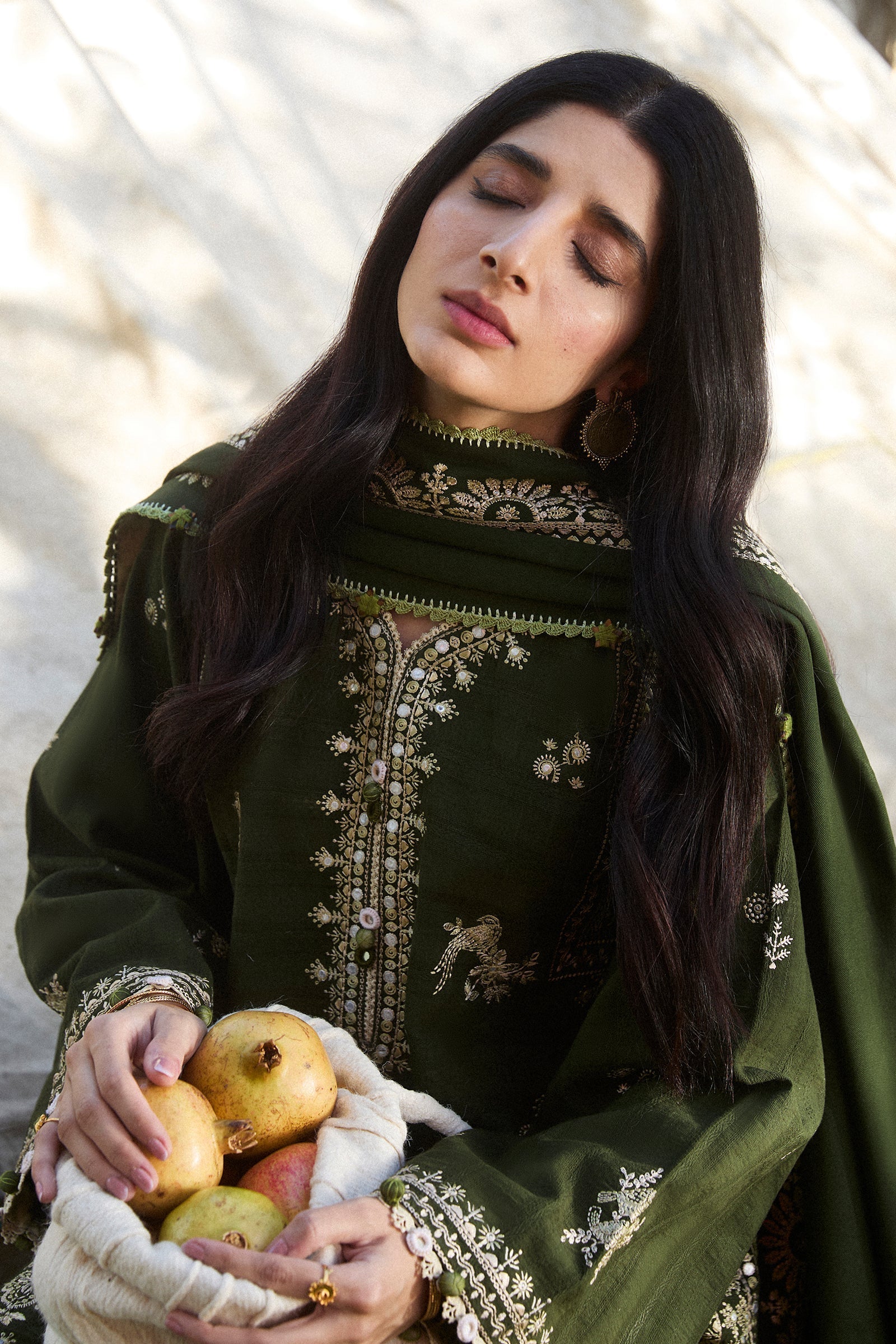 Zaha | Winter 2024 |  SABAAZ (ZW24-01) by Zaha - Designer Dress - Type: Ladies Clothes - Available at Libayah - 100% Original