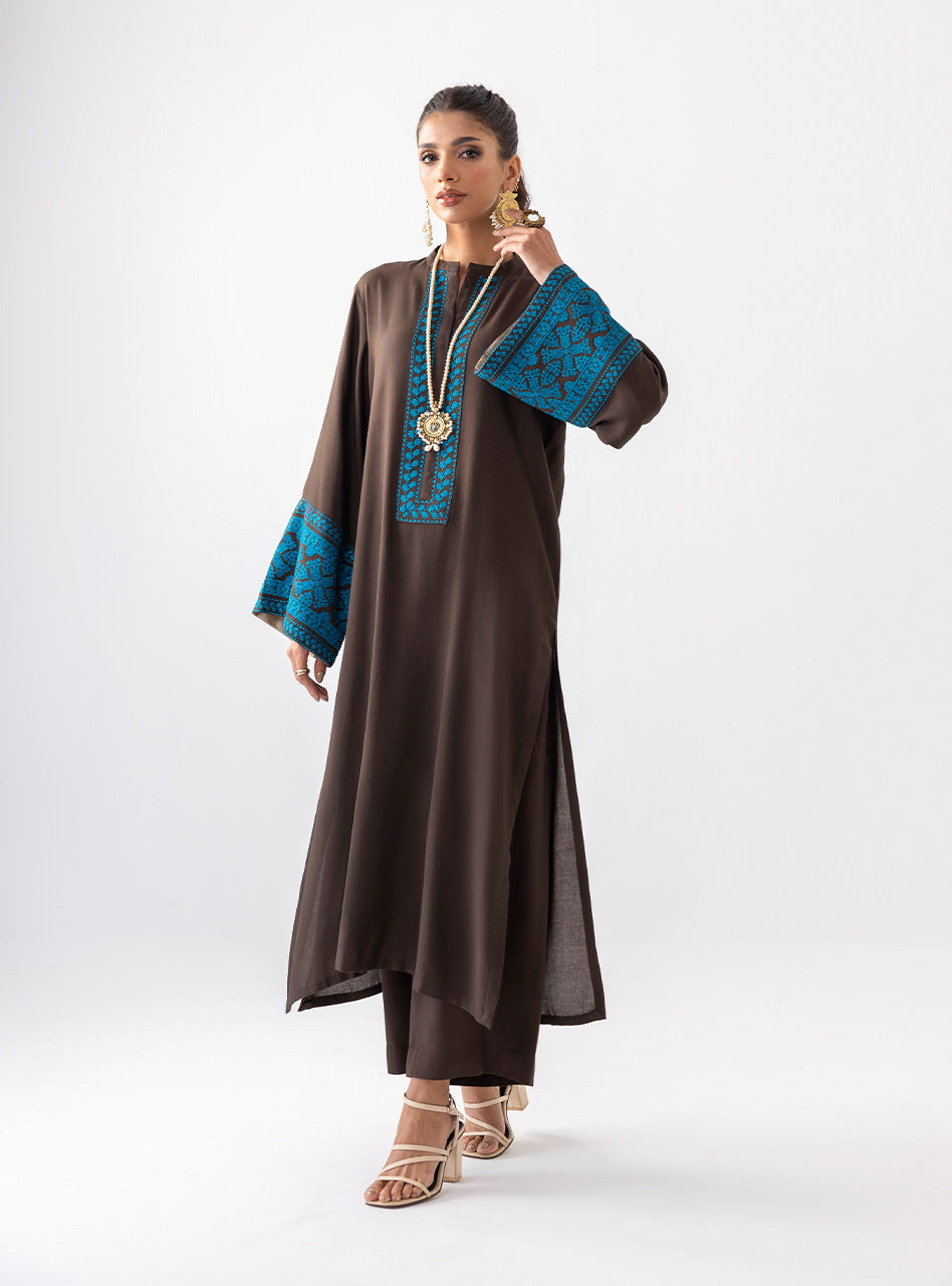 Zainab Chottani | Aara Casual Pret | Dark Chrome by Zainab Chottani - Designer Dress - Type: Ladies Clothes - Available at Libayah - 100% Original