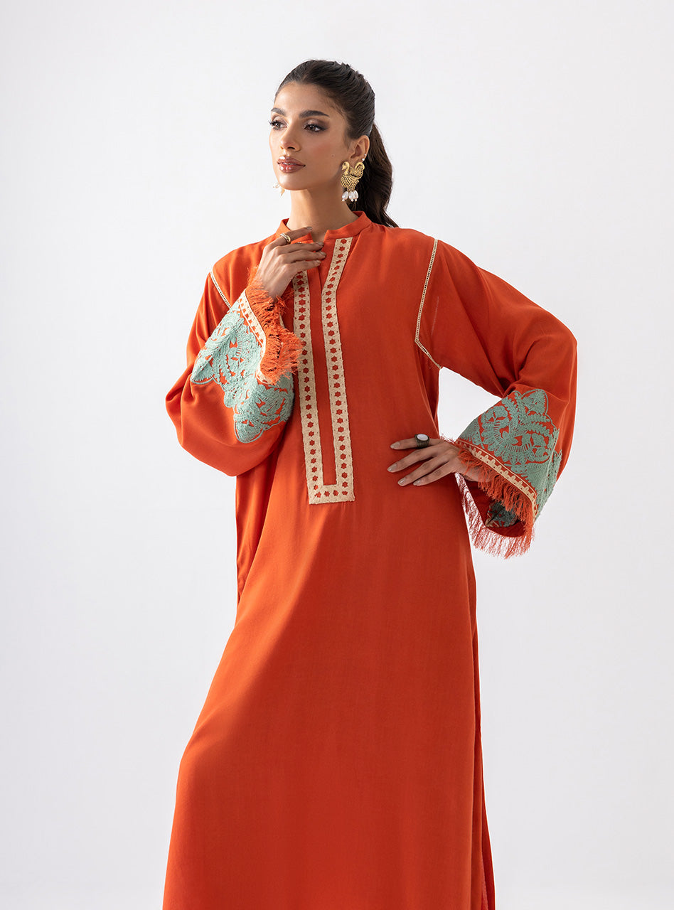 Zainab Chottani | Aara Casual Pret | Pumpkin Opal by Zainab Chottani - Designer Dress - Type: Ladies Clothes - Available at Libayah - 100% Original