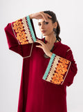 Zainab Chottani | Aara Casual Pret |  Divine Maroon by Zainab Chottani - Designer Dress - Type: Ladies Clothes - Available at Libayah - 100% Original