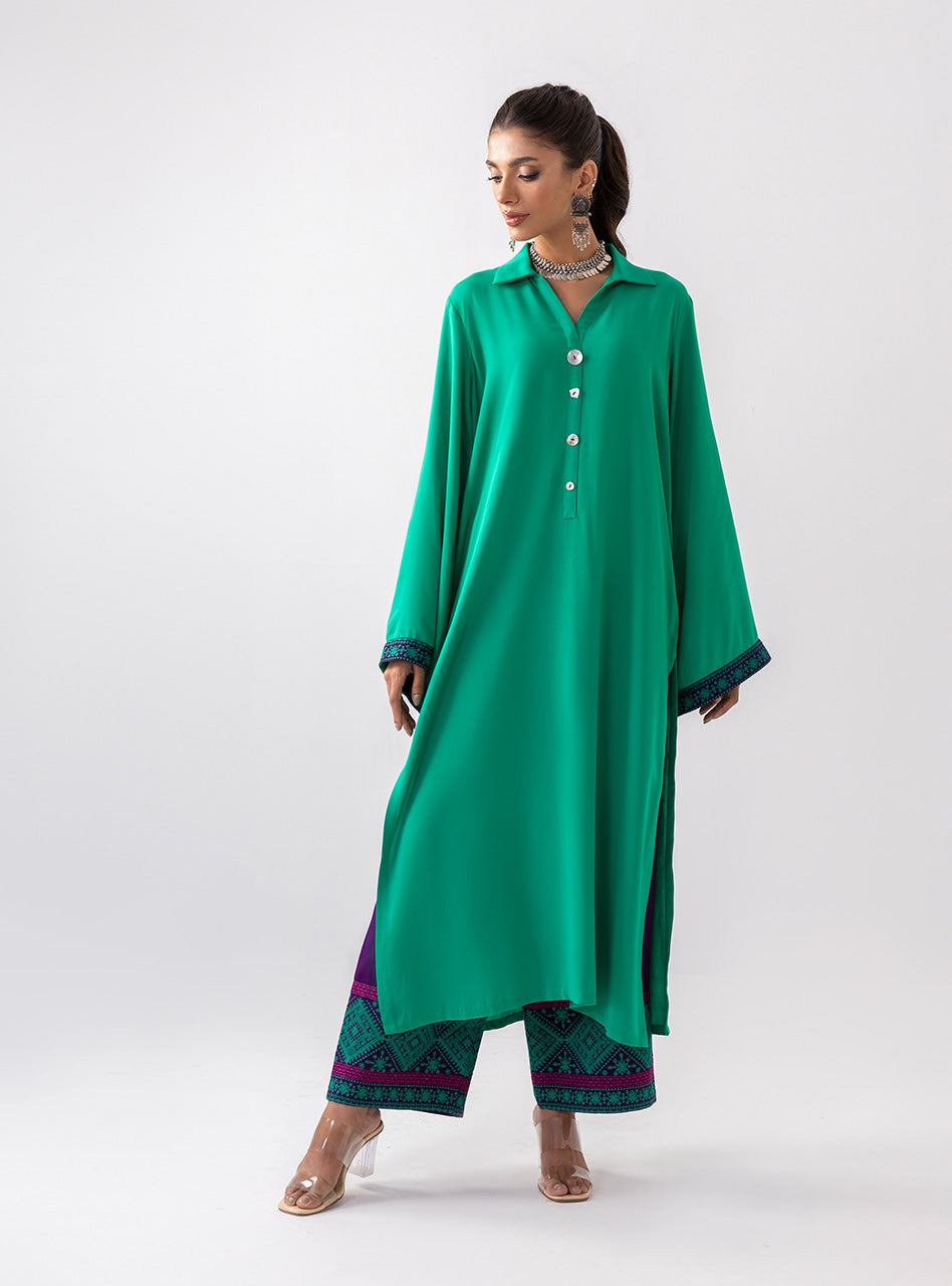 Zainab Chottani | Aara Casual Pret |  Serene Bloom by Zainab Chottani - Designer Dress - Type: Ladies Clothes - Available at Libayah - 100% Original