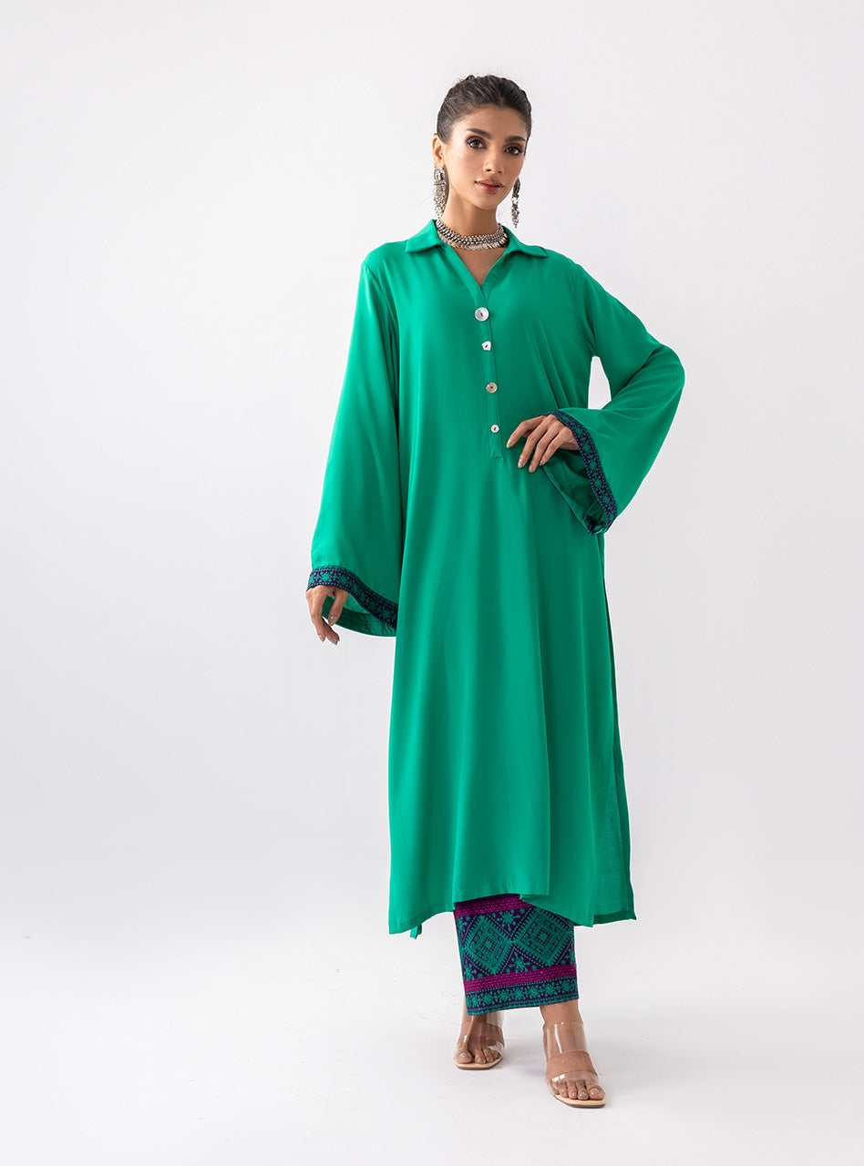 Zainab Chottani | Aara Casual Pret |  Serene Bloom by Zainab Chottani - Designer Dress - Type: Ladies Clothes - Available at Libayah - 100% Original