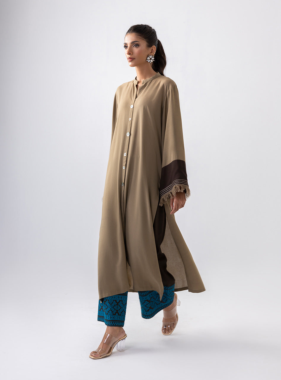 Zainab Chottani | Aara Casual Pret |  Rusty Rave by Zainab Chottani - Designer Dress - Type: Ladies Clothes - Available at Libayah - 100% Original