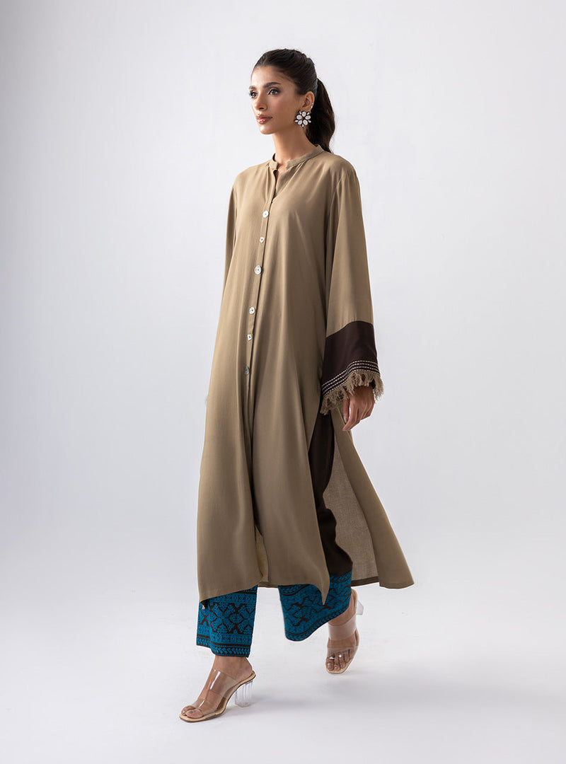 Zainab Chottani | Aara Casual Pret |  Rusty Rave by Zainab Chottani - Designer Dress - Type: Ladies Clothes - Available at Libayah - 100% Original