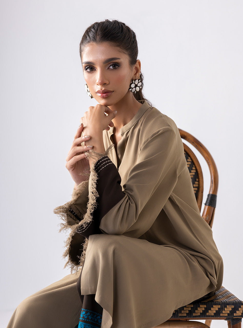 Zainab Chottani | Aara Casual Pret |  Rusty Rave by Zainab Chottani - Designer Dress - Type: Ladies Clothes - Available at Libayah - 100% Original