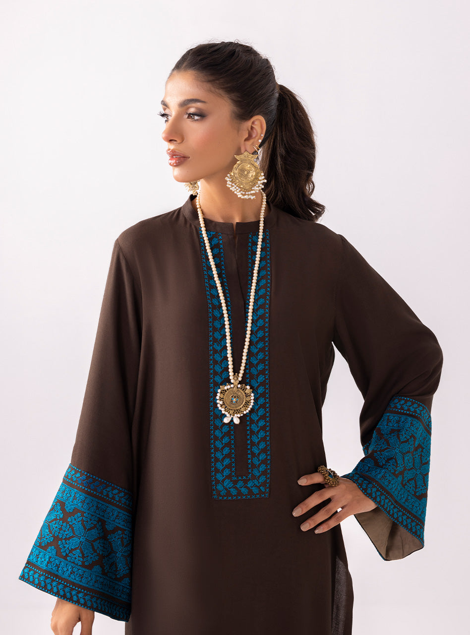 Zainab Chottani | Aara Casual Pret | Dark Chrome by Zainab Chottani - Designer Dress - Type: Ladies Clothes - Available at Libayah - 100% Original