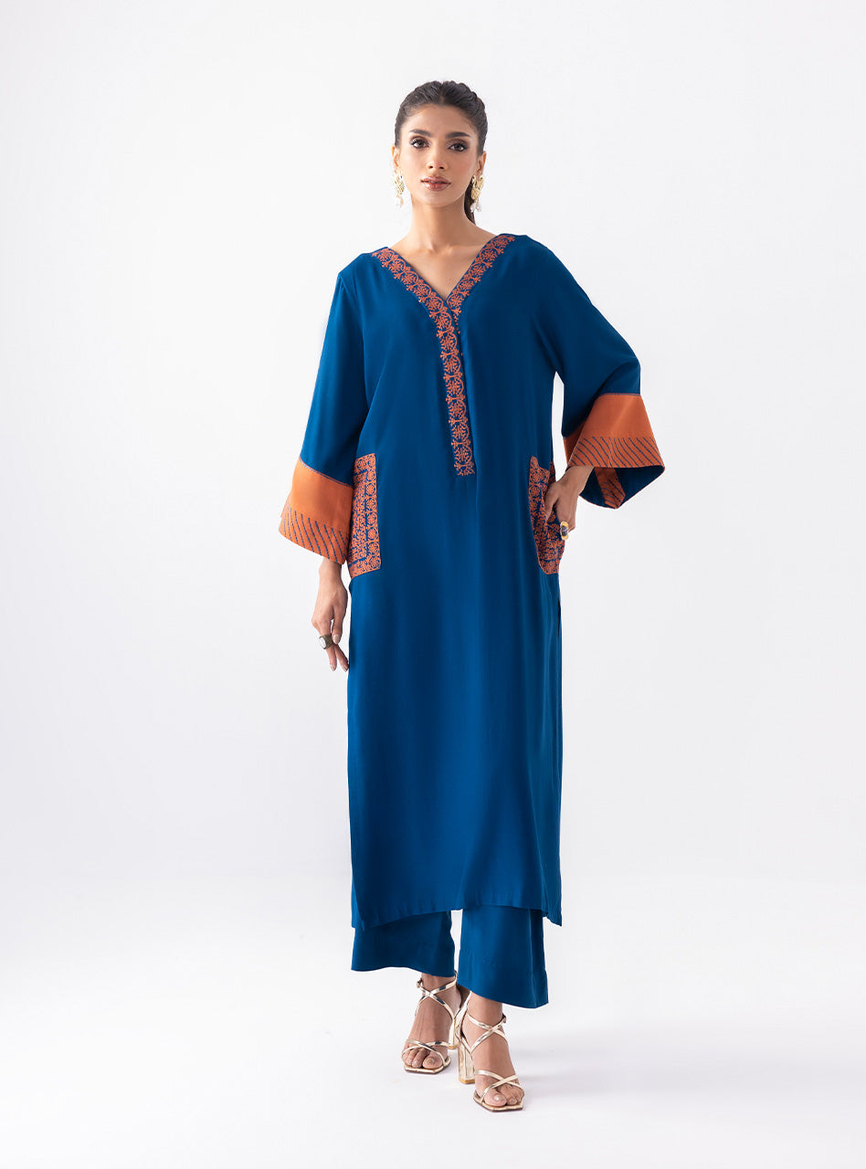 Zainab Chottani | Aara Casual Pret |  Electric Sapphire by Zainab Chottani - Designer Dress - Type: Ladies Clothes - Available at Libayah - 100% Original