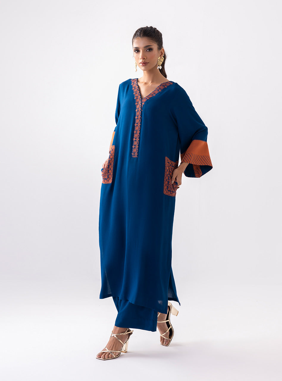 Zainab Chottani | Aara Casual Pret |  Electric Sapphire by Zainab Chottani - Designer Dress - Type: Ladies Clothes - Available at Libayah - 100% Original