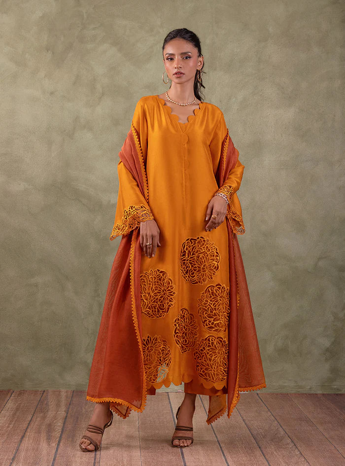 Zainab Chottani | Eid Edit 24 | Burning Amber by Zainab Chottani - Designer Dress - Type: Ladies Clothes - Available at Libayah - 100% Original