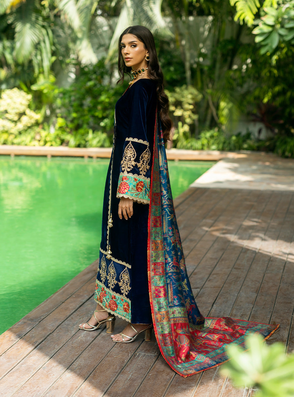 Zainab Chottani | Makhmal Luxe Pret | Farrin by Zainab Chottani - Designer Dress - Type: Ladies Clothes - Available at Libayah - 100% Original
