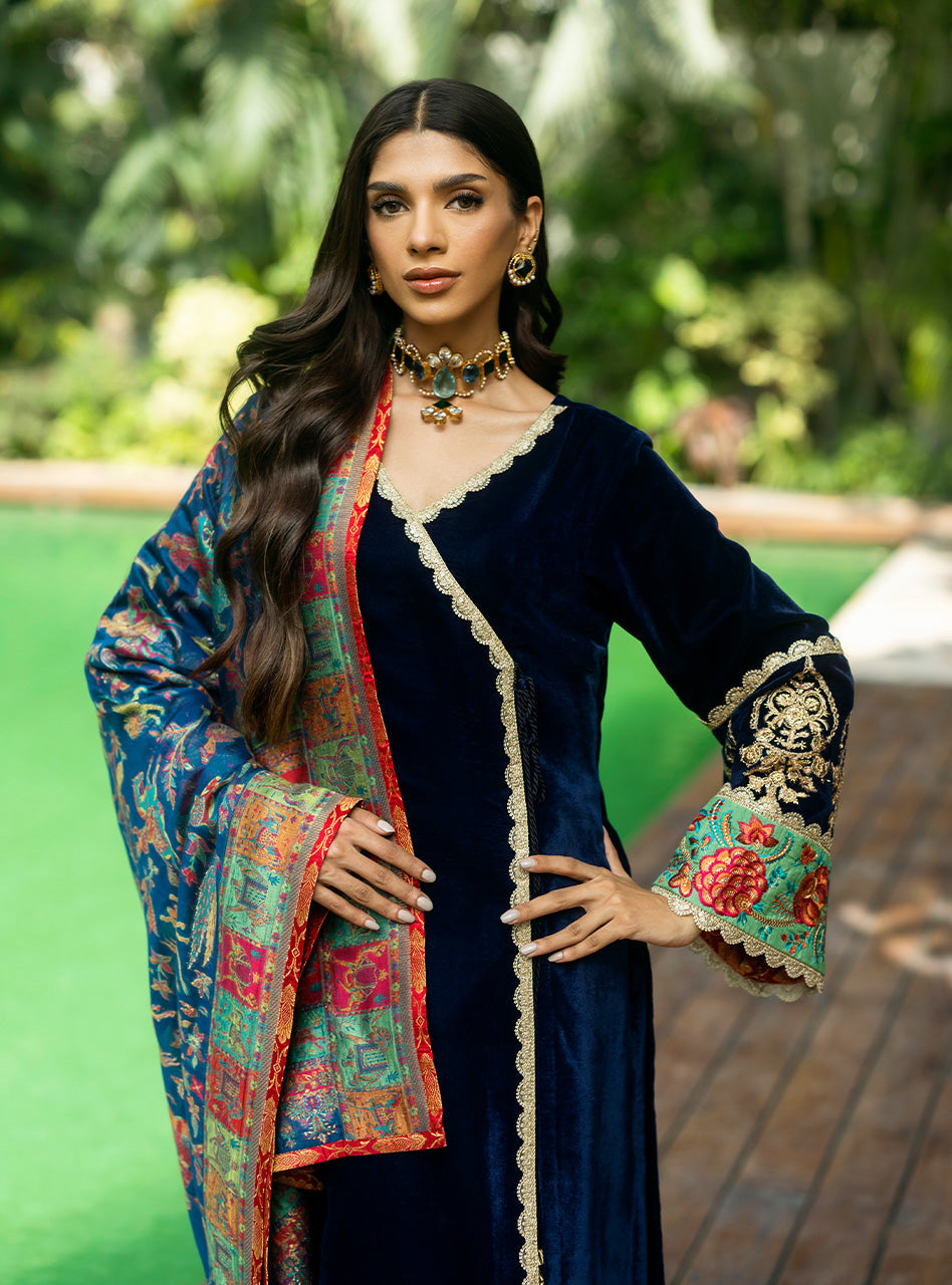 Zainab Chottani | Makhmal Luxe Pret | Farrin by Zainab Chottani - Designer Dress - Type: Ladies Clothes - Available at Libayah - 100% Original
