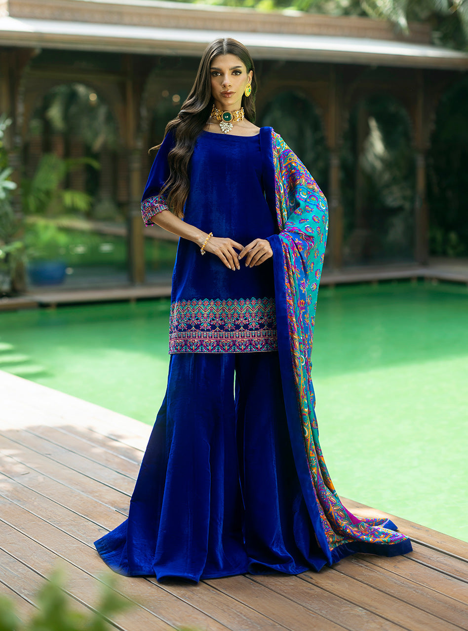 Zainab Chottani | Makhmal Luxe Pret | Marjan by Zainab Chottani - Designer Dress - Type: Ladies Clothes - Available at Libayah - 100% Original