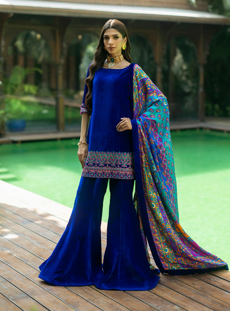 Zainab Chottani | Makhmal Luxe Pret | Marjan by Zainab Chottani - Designer Dress - Type: Ladies Clothes - Available at Libayah - 100% Original