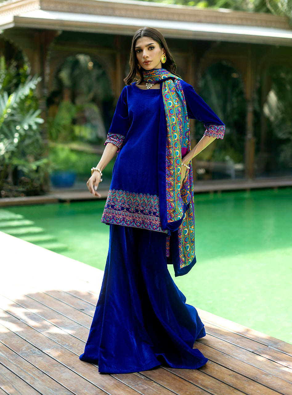 Zainab Chottani | Makhmal Luxe Pret | Marjan by Zainab Chottani - Designer Dress - Type: Ladies Clothes - Available at Libayah - 100% Original
