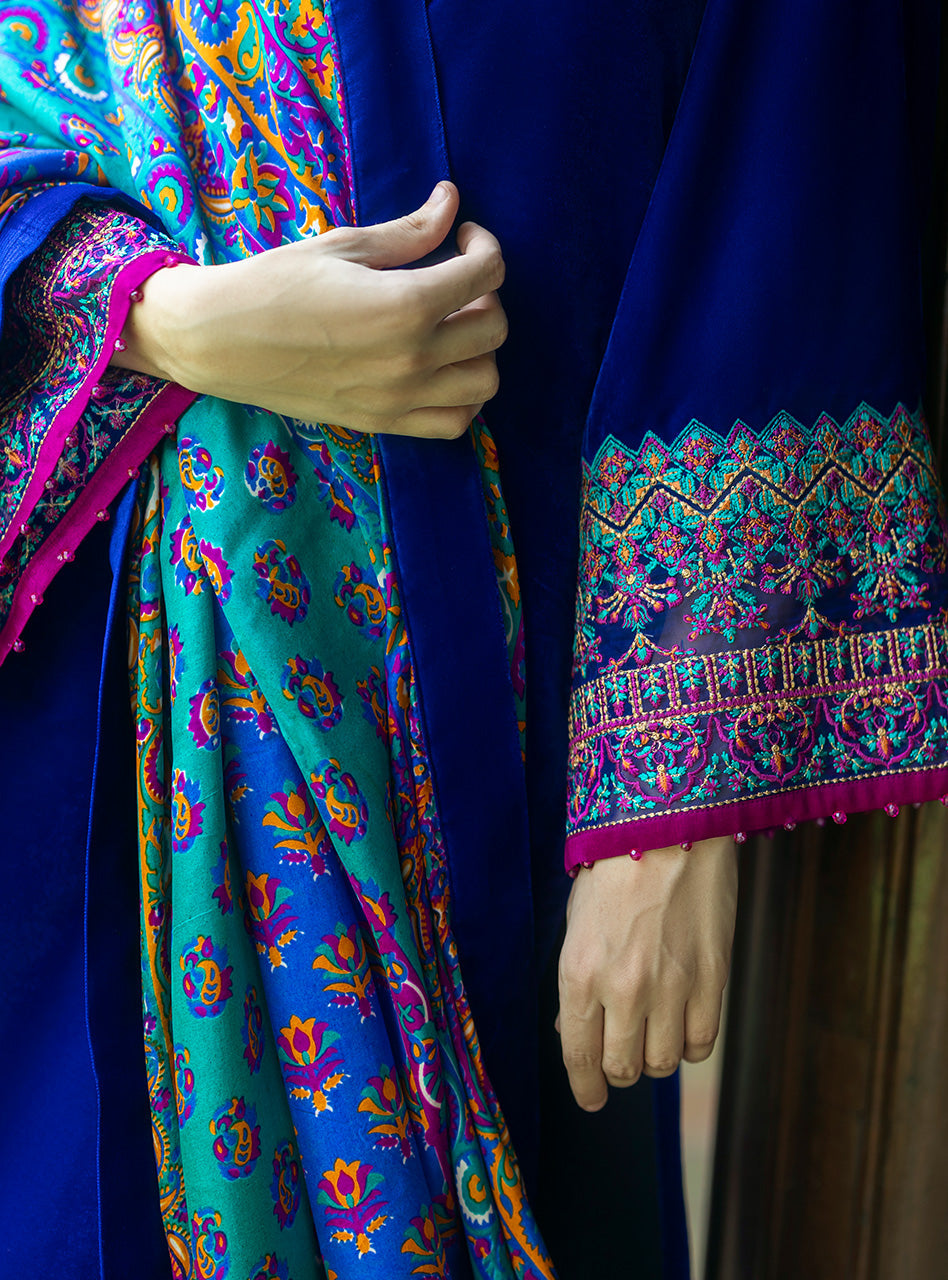 Zainab Chottani | Makhmal Luxe Pret | Shafaq by Zainab Chottani - Designer Dress - Type: Ladies Clothes - Available at Libayah - 100% Original