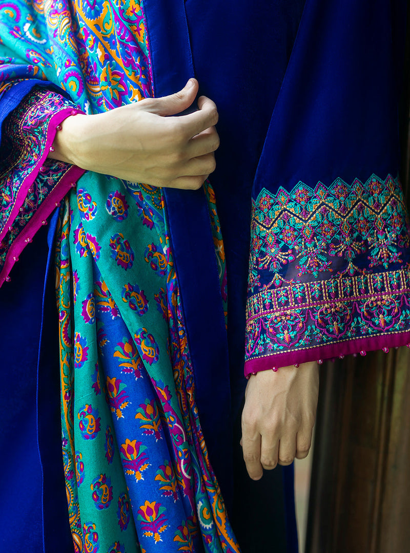 Zainab Chottani | Makhmal Luxe Pret | Shafaq by Zainab Chottani - Designer Dress - Type: Ladies Clothes - Available at Libayah - 100% Original